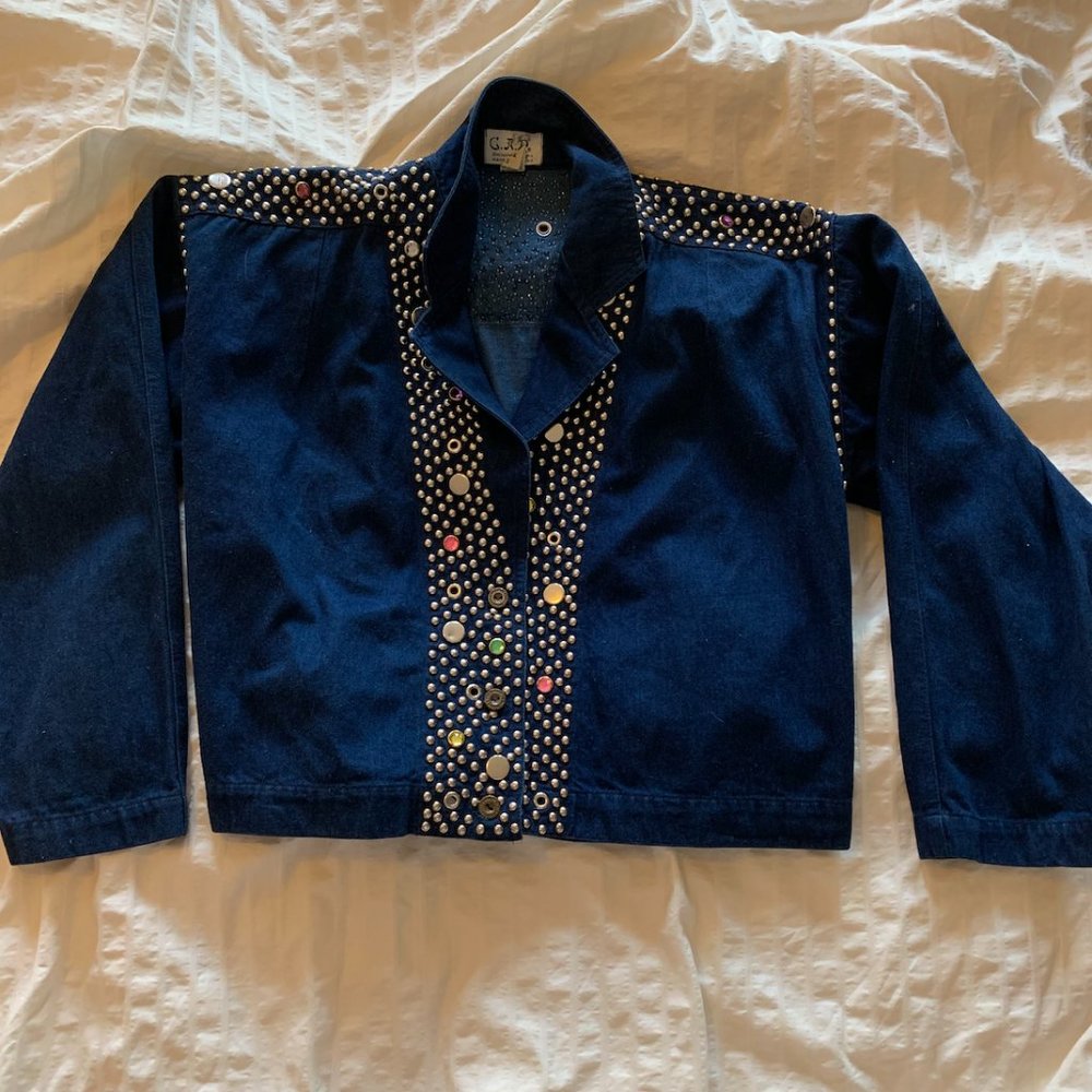Bedazzled Jean Jacket, M